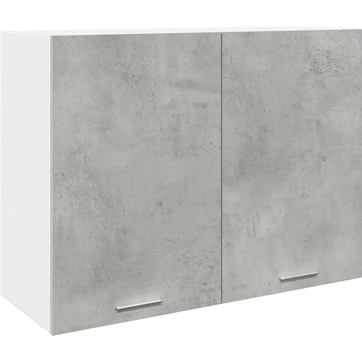vidaXL Hängeschrank Lyon Betongrau 80x31x60 cm Holzwerkstoff 856109 – Bild 1