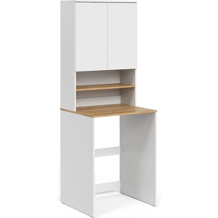 Waschmaschinenschrank Viktor Weiß/Artisan 68 x 88.2 cm 2 Teile mit Regal Vicco – Bild 1