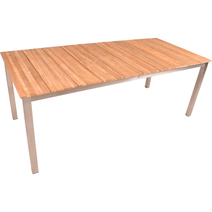 Garten-Sitzgruppe FRIDA 5-tlg. - Teak, Natur | Gartenmöbel-Set Gartengarnitur Garten-Essgruppe mit Stühlen und Esstisch – Bild 2