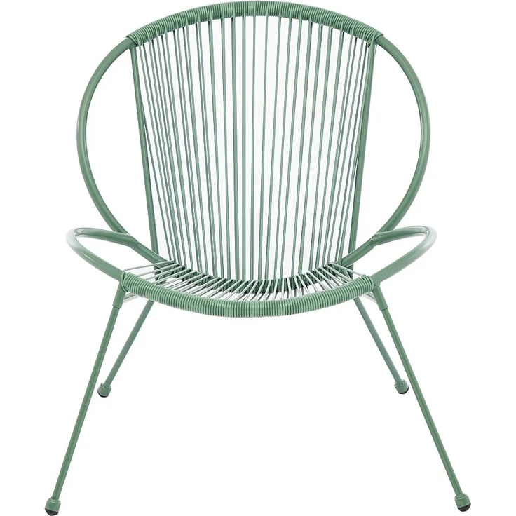 MYLIA - NIKAO - Gartensessel - Metall - Khaki - 69 x 73 x 76 cm – Bild 5