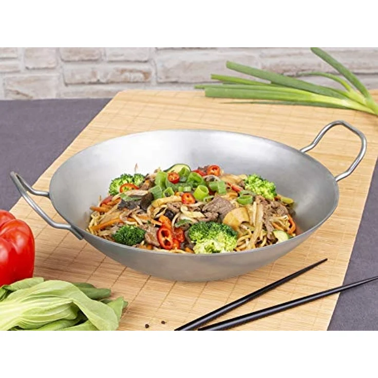 chg WOK Pfanne 30.5 cm 3,4 l silber – Bild 5