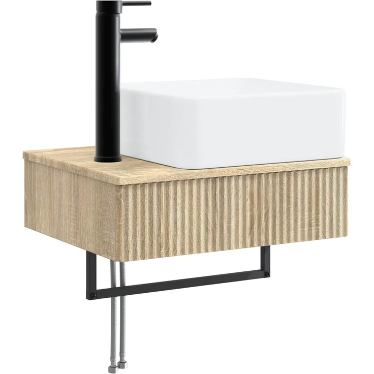 vidaXL Badezimmerschrank-Set 3 stk. Sonoma-Eiche 130 x 41 x 80 cm 3405599 – Bild 5