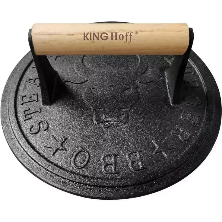 Kinghoff Kinghoff Gusseisenpresse für Burgerfleisch 22 cm KH1760