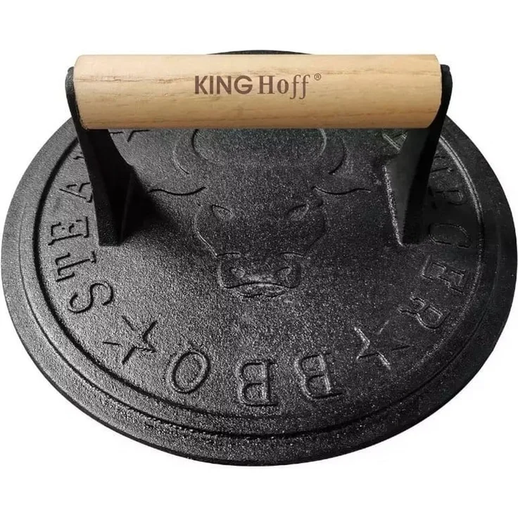 Kinghoff Kinghoff Gusseisenpresse für Burgerfleisch 22 cm KH1760
