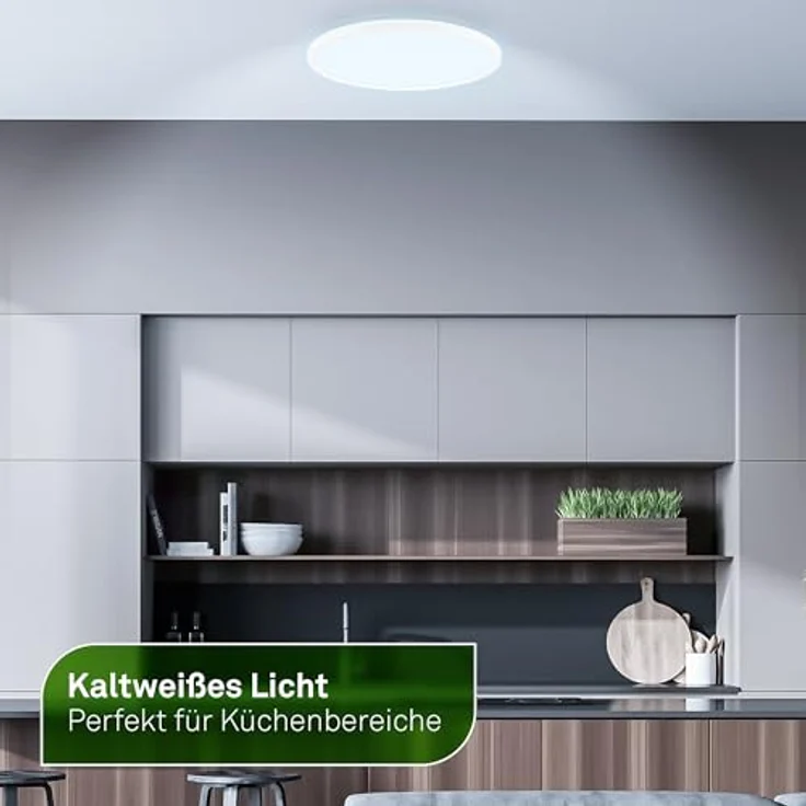 BRILONER - EEK A LED Panel Effizient mit 14W bei 3000lm, ca. 50.000h Licht, flach, CCT, indirektes Licht, LED Lampe, Deckenleuchte, Wohnzimmerlampe, Deckenlampe, Flurlampe, 42x3 cm, Weiß – Bild 6