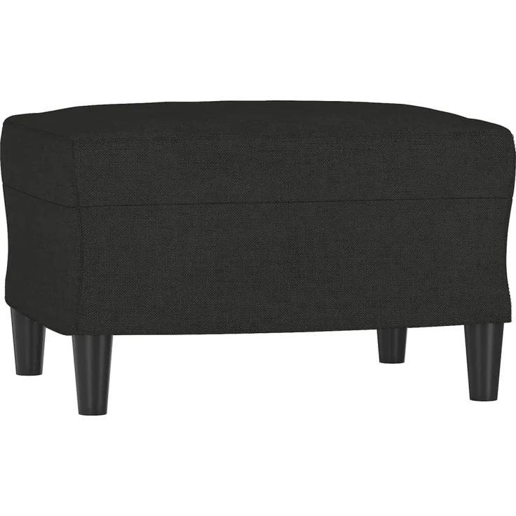 vidaXL Sessel mit Hocker Schwarz 60 cm Stoff 3201131 – Bild 4