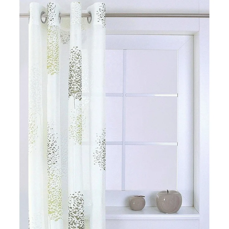 Kutti Vorhang Belinda (1 St), Ösen, halbtransparent, Ausbrenner, Gardine, halbtransparent, Ausbrenner, bedruckt, Viskose-Polyester – Bild 1