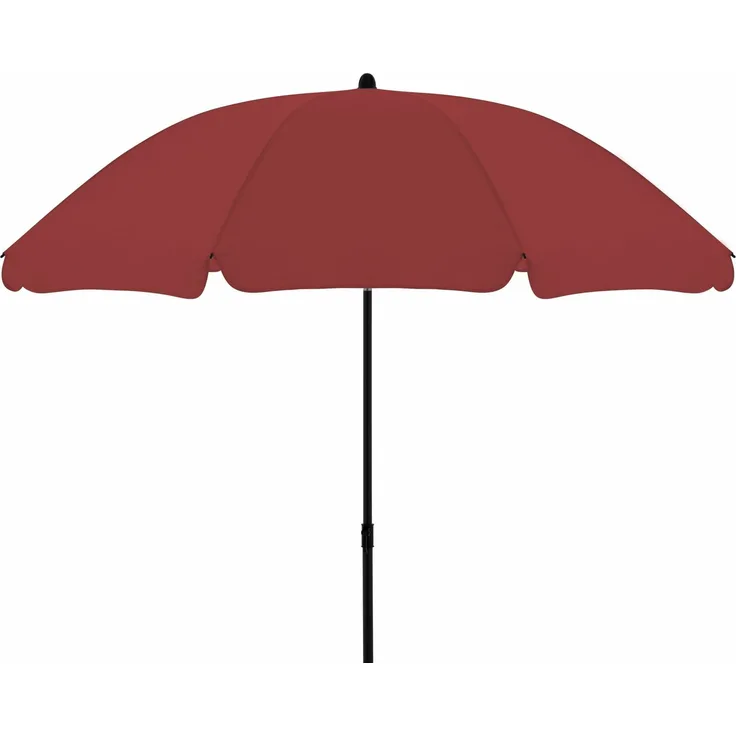 Derby Strandschirm ca. 200cm/8tlg. D. 833 bordeaux, Gest. anthrazit 19/22 mm, ohne Volant