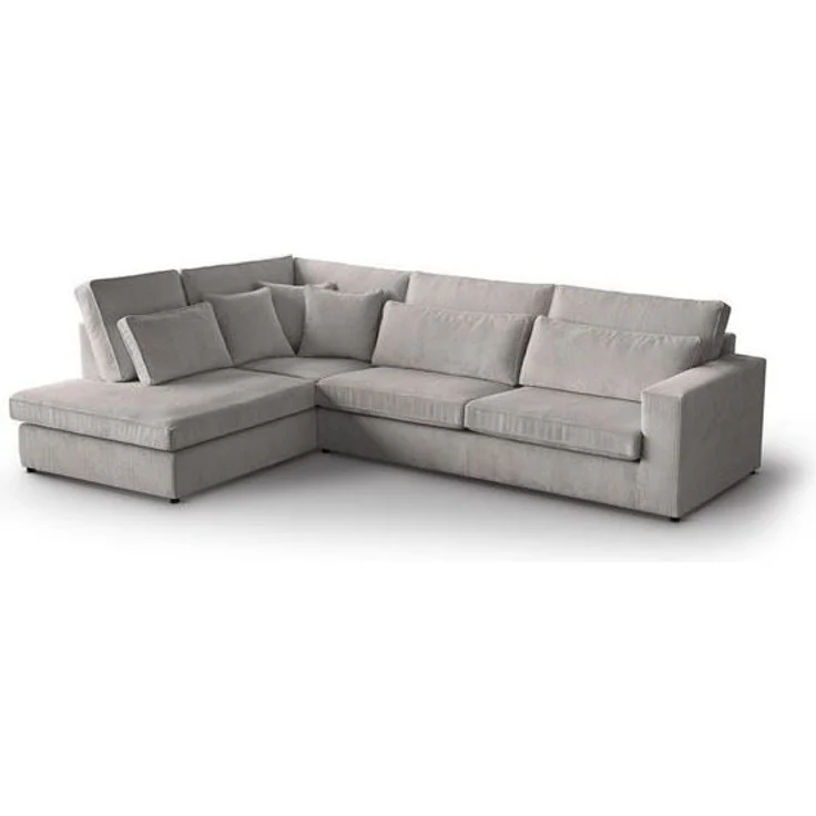 Beautysofa Ecksofa mit dekorativen Kissen PARMA, im modernes Design, klassische Polsterecke inklusive Wellenfedern – Bild 4