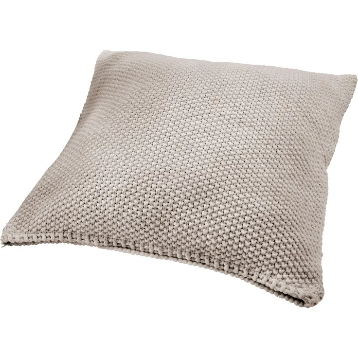 Hahn Primera Strickkissen Kissenbezug Perlmuster 50x50 cm natur 545001-721