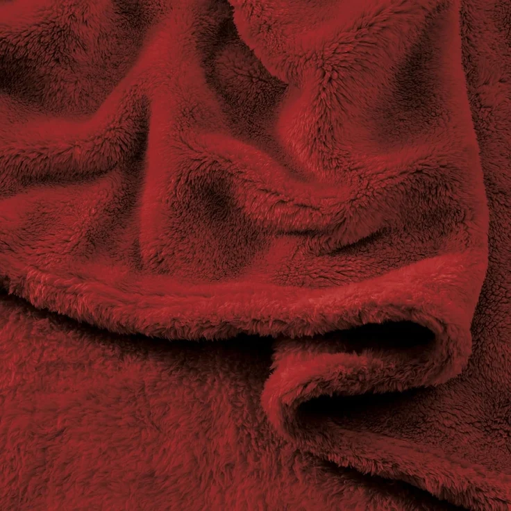 Wohndecke Wohndecke "Salerno", Erwin Müller, Teddy-Fleece Uni – Bild 6