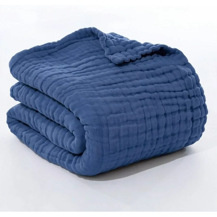 Wohndecke Musselin Decke, JASLIFE, Sommerdecke,100% Baumwolle – Bild 1