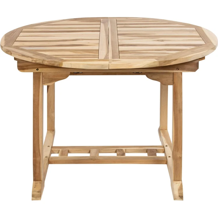 Gartentisch ausziehbar Teak Holz 120 - 170 cm oval BORNEO 34716508 – Bild 2