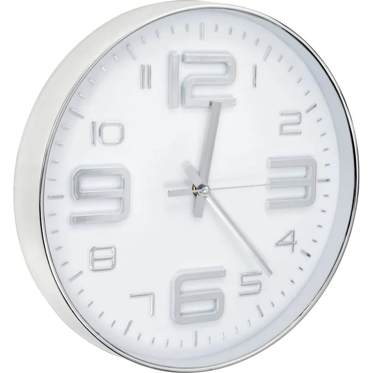 vidaXL Wanduhr 30 cm Silbern 50632 – Bild 2