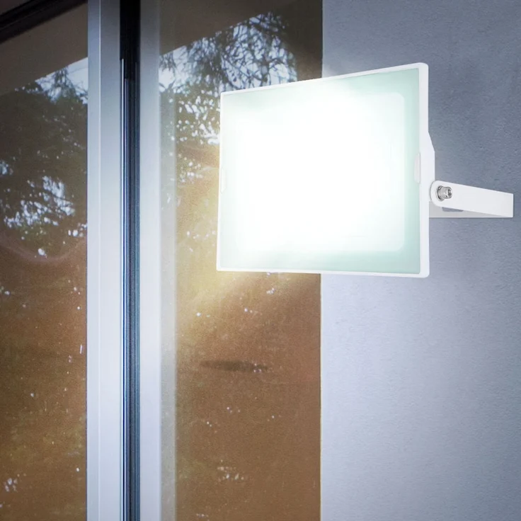 LED Außenleuchte, IP65, 1x LED á 45W inkl, weiß, Glas, klar – Bild 3