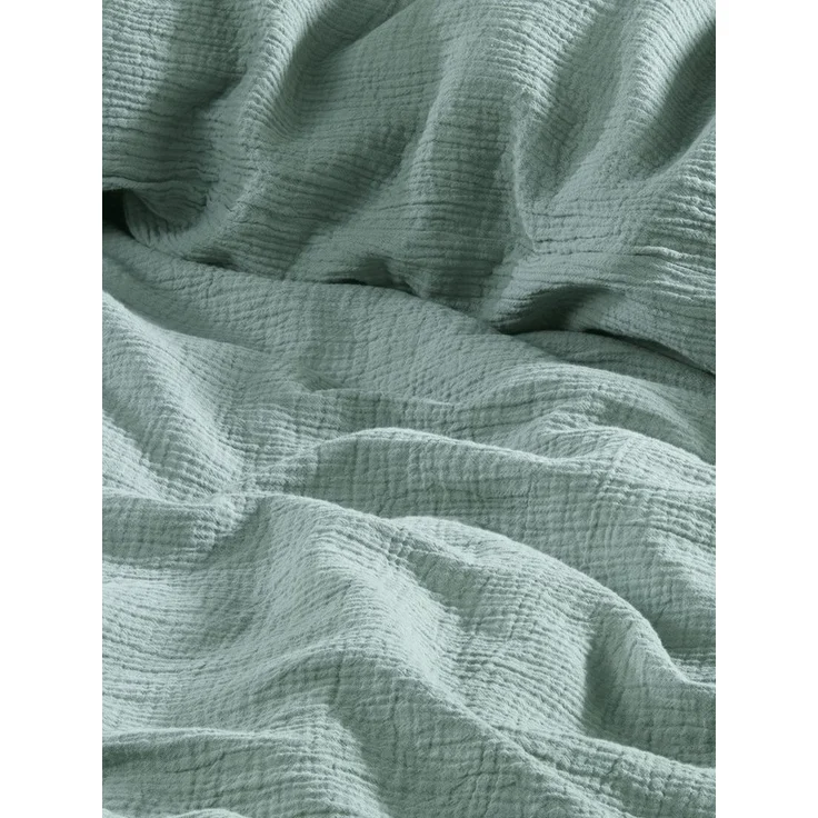 soma Bettwäsche Set Musselin 135x200 Baumwolle Pastell Matcha grün Winter Herbst Sale, Baumwolle, 2 teilig, Geschenkidee atmungsaktiv weich sale Reißverschluss Partner Sommer – Bild 3