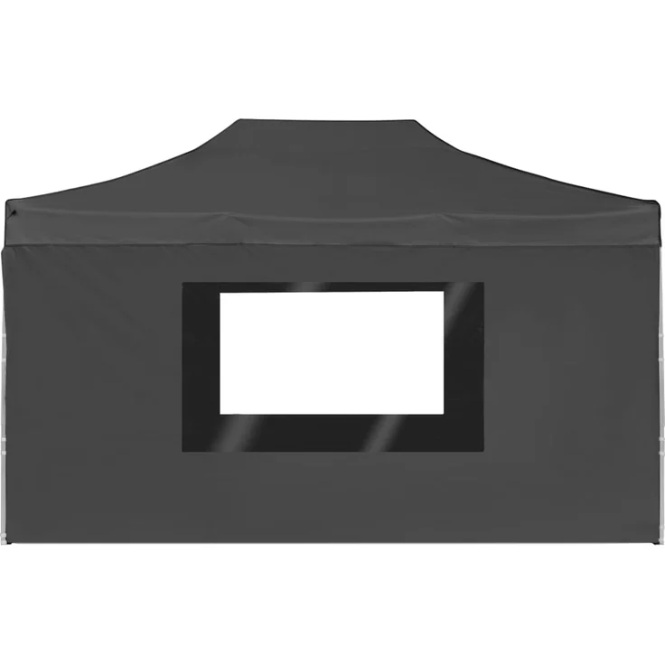 Profi-Partyzelt Faltbar, Gartenzelt mit Wänden Aluminium 4,5x3 m Anthrazit – Bild 6