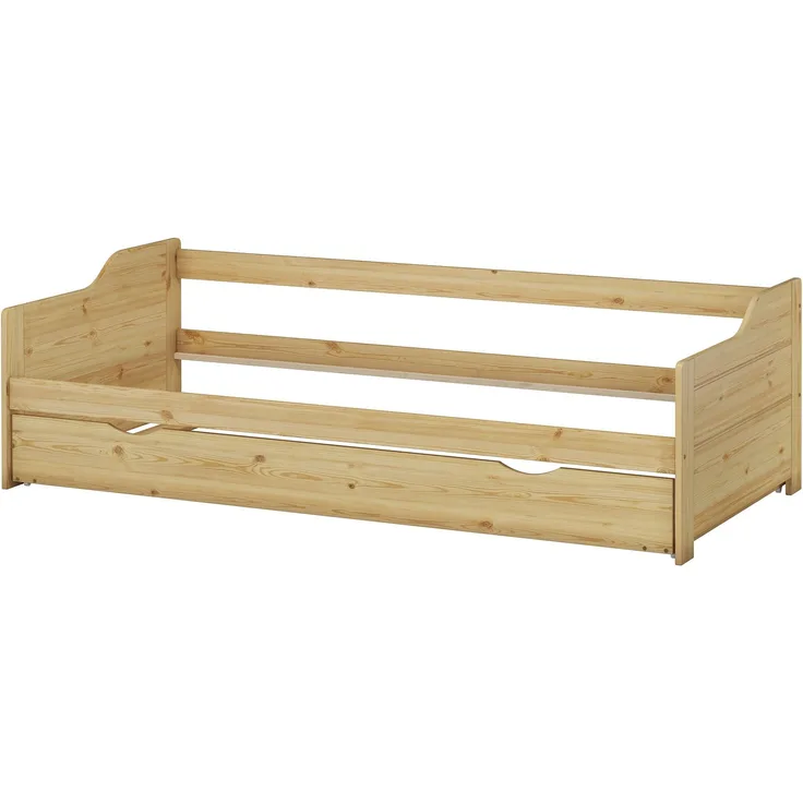 Sofabett zweiter Schlafplatz Bettgestell ohne Zubehör 90x200 Bettkasten Kiefer massiv 60.34-09oR