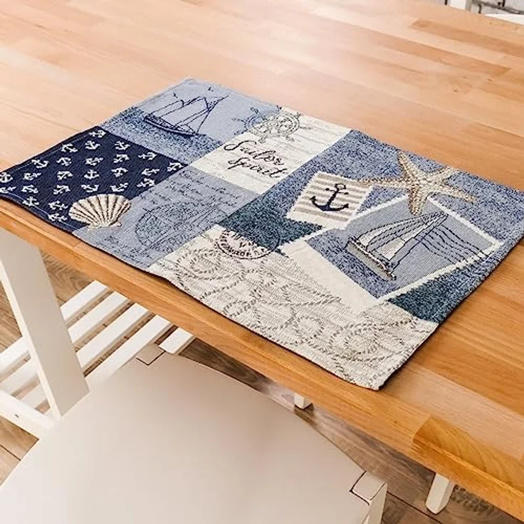 sander table + home Platzset Tischset Sailor Patch 32 x 48 cm – Bild 2