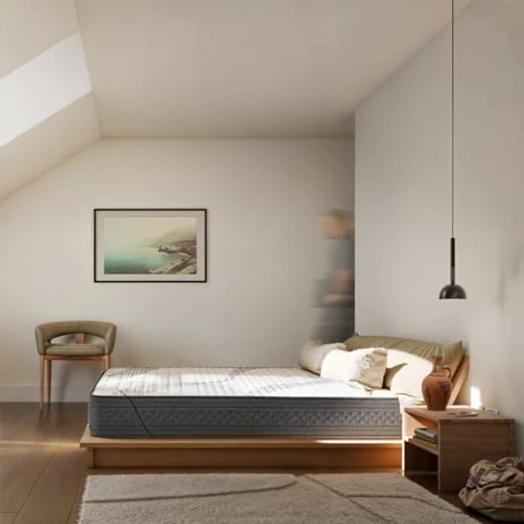 KUO Dream - DreamFlex Matratze | Viskoelastisch | Ergonomisch & Atmungsaktiv | Sommer-/Winterseite | Höhe 23 cm | Lendenwirbelstütze, 80x180 cm – Bild 3