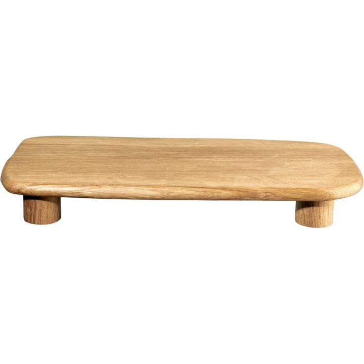 ASA SELECTION Tablett wood Tablett auf Fuß Eiche 32x15,5cm, Eiche – Bild 5