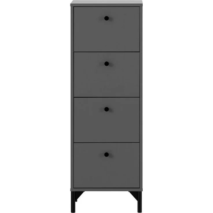 Schildmeyer Kommode Smash, Breite 40 cm, 4 Schubladen mit Teilauszug und Metallbeschlägen – Bild 4