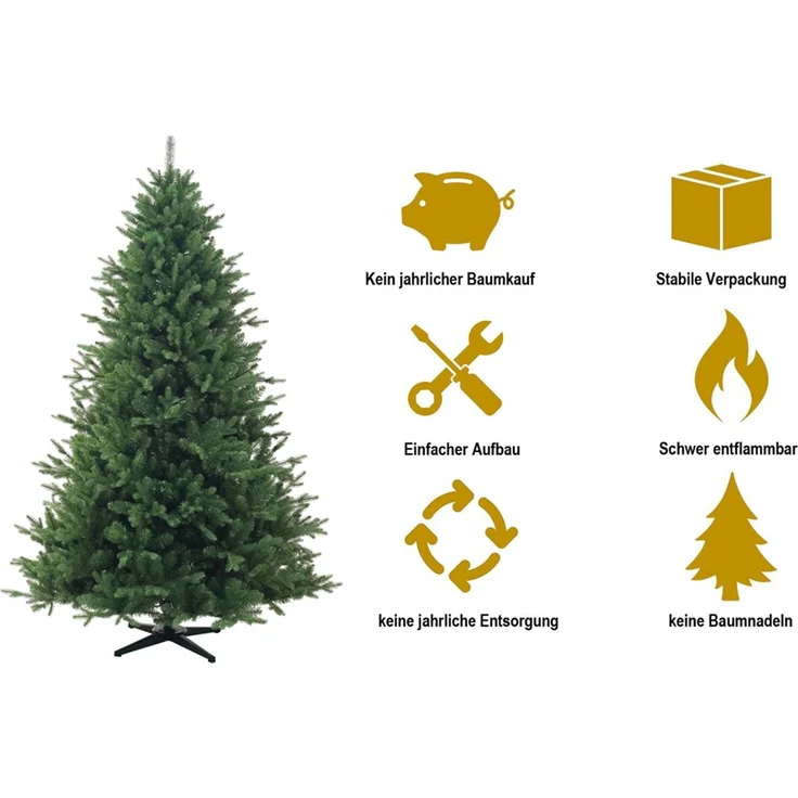 RS Trade HXT 24019 Pop-Up Weihnachtsbaum (120 - 210 cm) – Bild 4