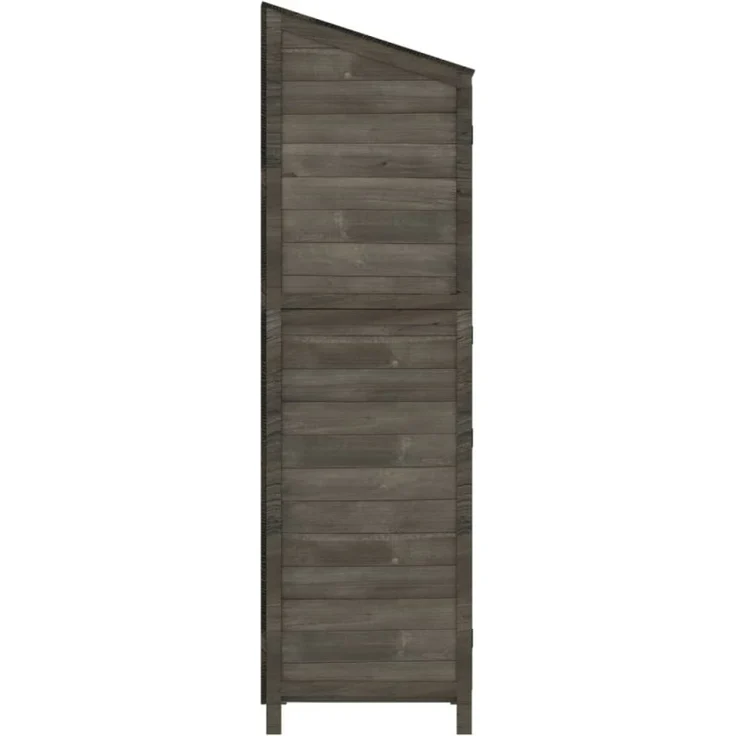 vidaXL Geräteschuppen Anthrazit 55x52x174,5 cm Massivholz Tanne 152188 – Bild 3