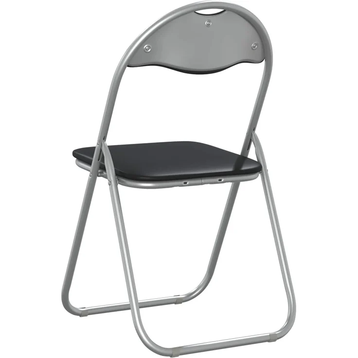 vidaXL Klappstuhl 2 Stück Schwarz und Grau 48 x 43,5 x 81 cm 42029043 – Bild 7