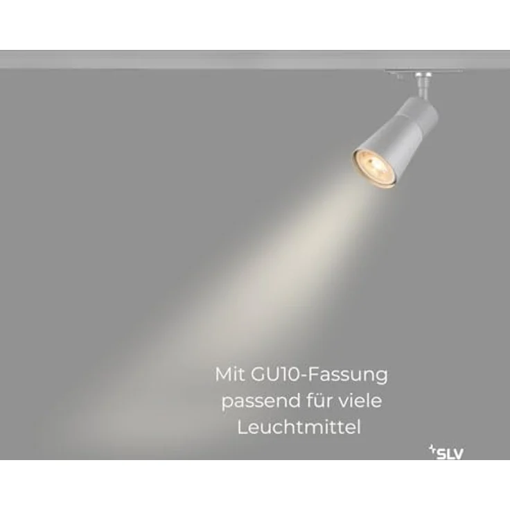 SLV PURI 2.0 Cone, 1~ Spot, GU10, 1x max. 6W, grau - Leuchten mit 1 Phasen Adapter – Bild 4