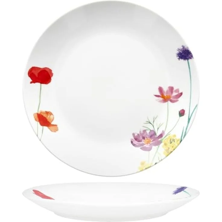 MamboCat Frühstücksteller 6er Set Marie Kuchenteller Porzellan 6 Personen Blumen – Bild 4
