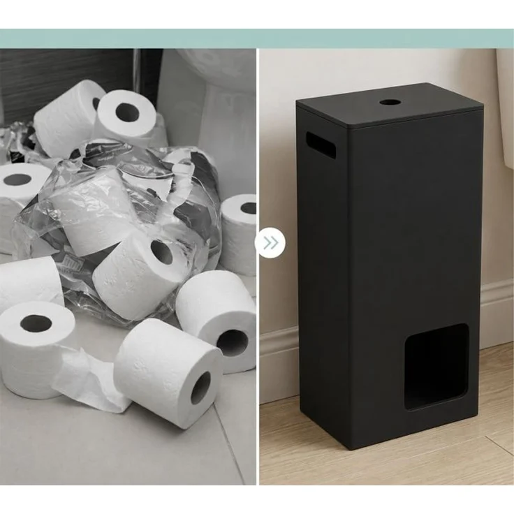 Relaxdays Toilettenpapier Aufbewahrung 8 Rollen – Bild 6