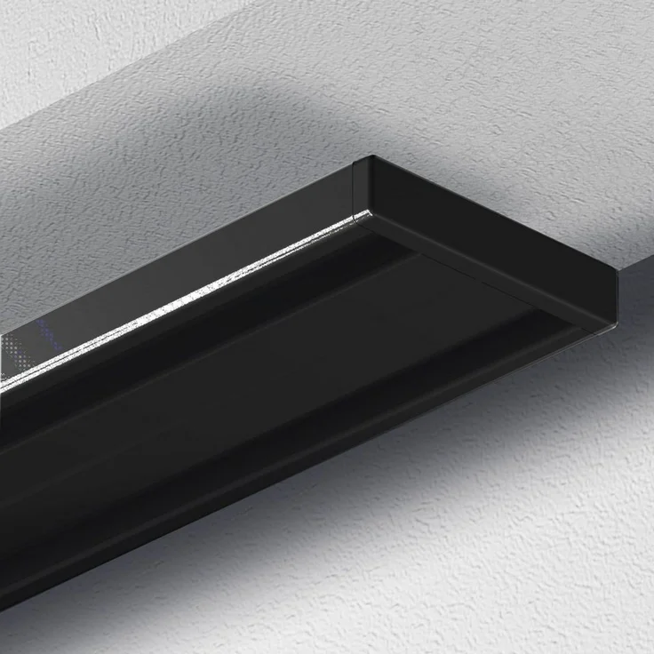 Garduna Vorhangschiene Wendeschiene, Aluminium, 1 oder 2-läufig, Aluminium – Bild 1