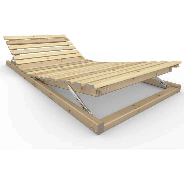 Ergonomischer Holzrahmen Kopf- und Fußteil verstellbar ''Ergo-Eva'' 70 200 Zirbe