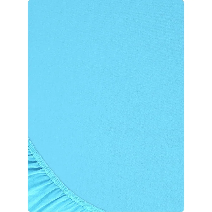 Buymax® Spannbettlaken 160x200 cm Baumwolle 100% Spannbetttuch Bettlaken Jersey, Matratzenhöhe bis 25 cm, Farbe Türkis – Bild 9