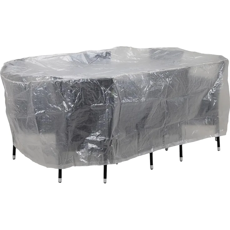 ACAMP Abdeckung für Outdoor Gartenmöbel oval 230 cm schützt vor Wind, Regen und Sonneneinstrahlung robuste Schutzhülle mit perfektem Sitz schützt vor Wind, Regen und Sonneneinstrahlung reißfeste Abdeckhaube