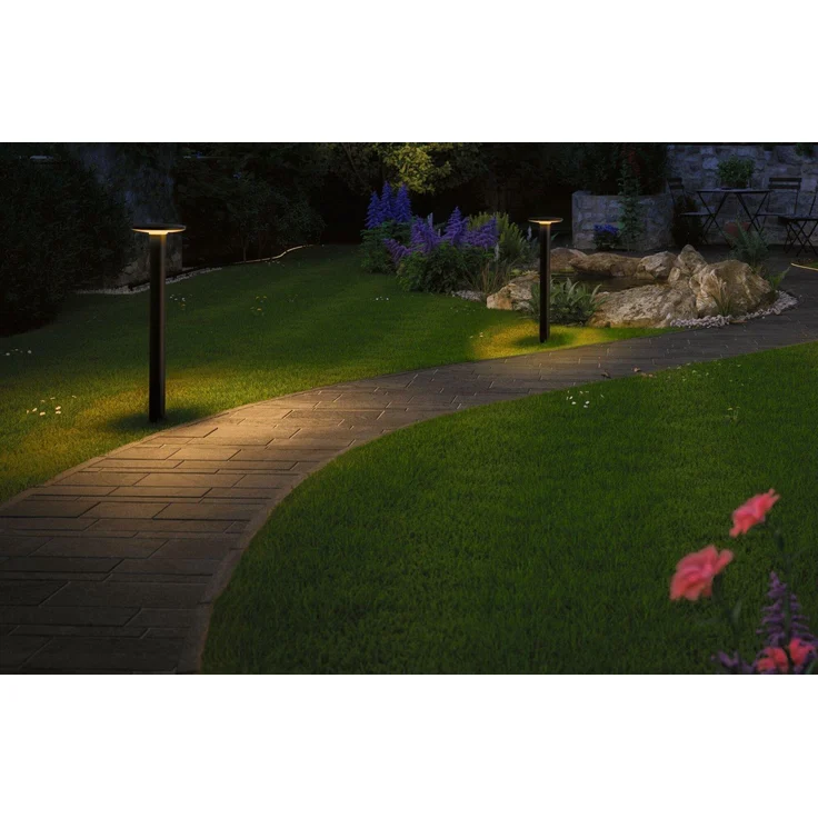 Paulmann 94723 Plug&Shine LED Pollerleuchte Plate Goldlicht – Bild 4