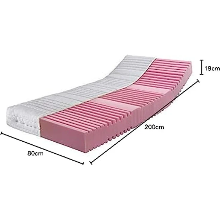 Komfortschaummatratze Comfortmatratze Ravo-PUR® mit RAVOTEX Funktio.., RAVENSBERGER Matratzen, 19 cm hoch, Ergonomisch, hohe Elastizität + Haltbarkeit, 7 Zonen, Made in Germany – Bild 3