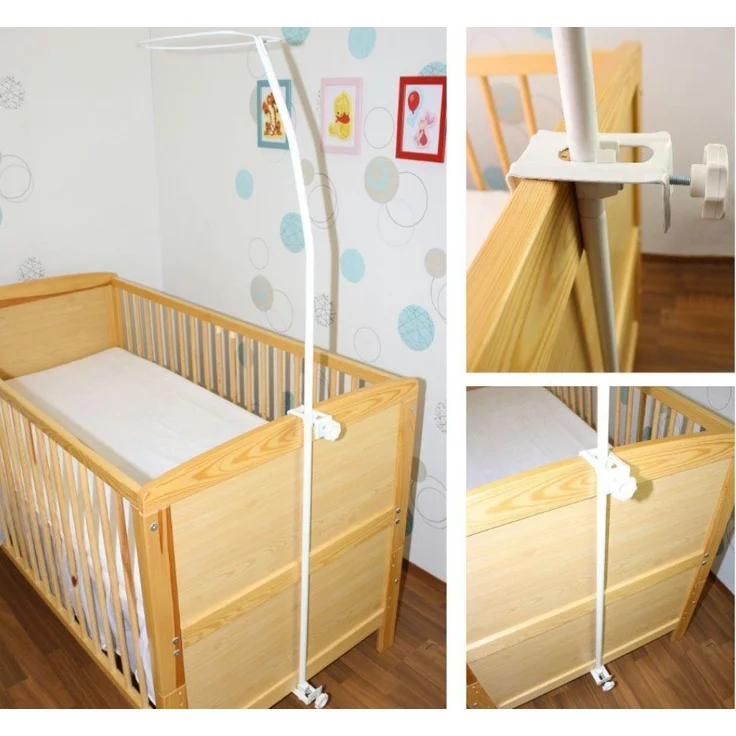 Primawela Himmelstange Himmelstange für Kinderbett Babybett Gitterbett Befestigung, 1 – Bild 1