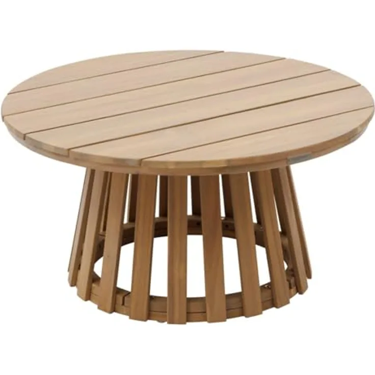 XXXL Akazien Gartentisch, braun, mit verstellbaren Beinen, 80x40 cm, FSC-zertifiziert, wetterbeständig