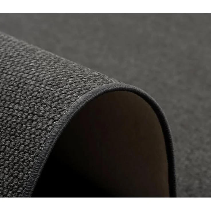 Snapstyle Flachgewebe Teppich, Anthrazit, 200x200 cm, strapazierfähig, geeignet für Fußbodenheizung, parkett- und laminatschonend – Bild 3