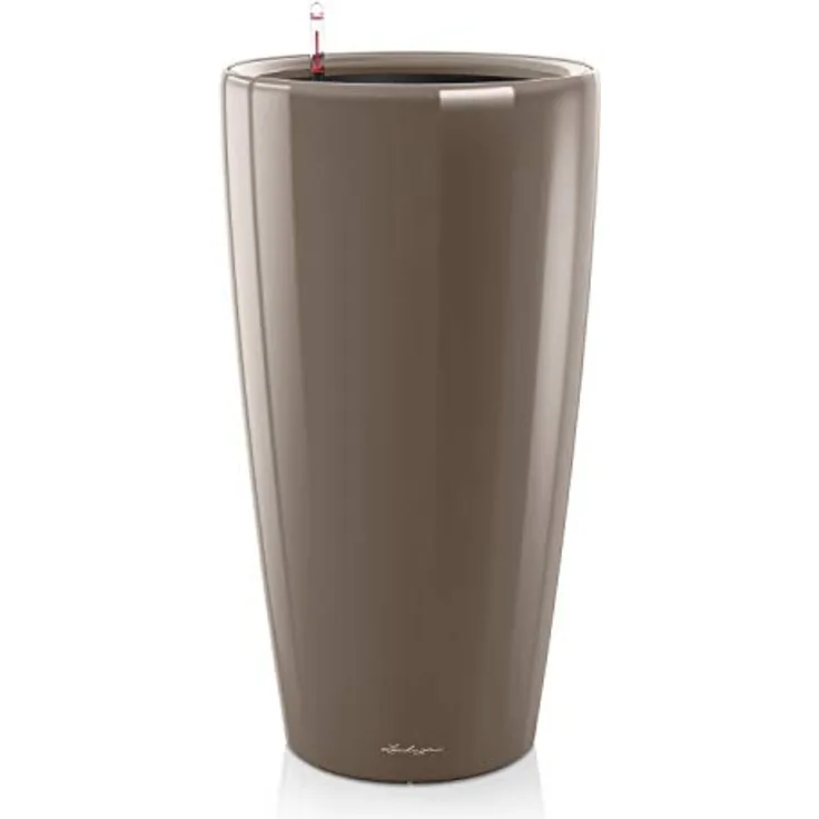LECHUZA RONDO Premium 32 taupe hochglanz 15784
