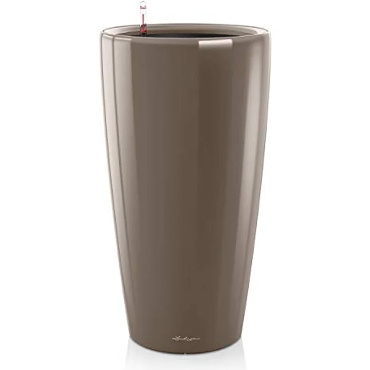 LECHUZA RONDO Premium 32 taupe hochglanz 15784 – Bild 1