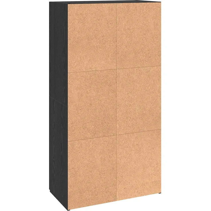 vidaXL Büroschrank Schwarz Eichen-Optik 60 x 32 x 115 cm Holzwerkstoff 879638 – Bild 8