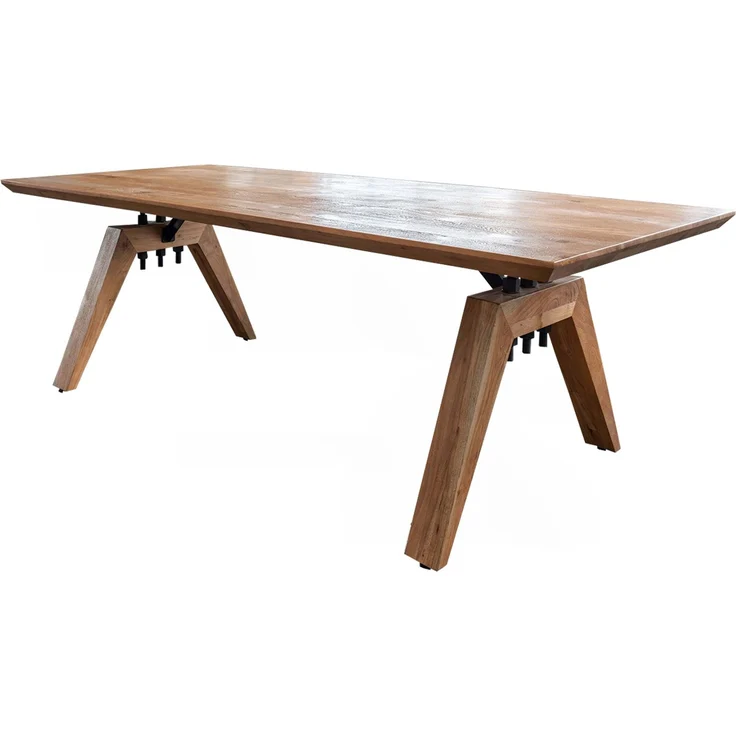 KAWOLA Esstisch WOODY Akazie massiv Schweizer Kante 220x100cm – Bild 3