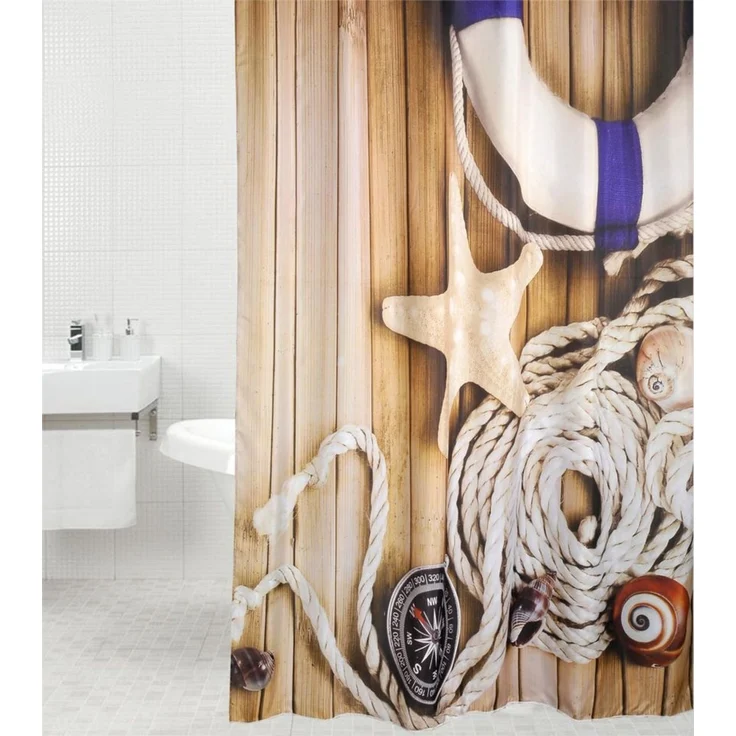 Sanilo Duschvorhang 180 x 200 cm, viele schöne Duschvorhänge zur Auswahl Breite 180 cm, 100% wasserdicht, Anti-Schimmel-Effekt, hochwertige Qualität – Bild 1