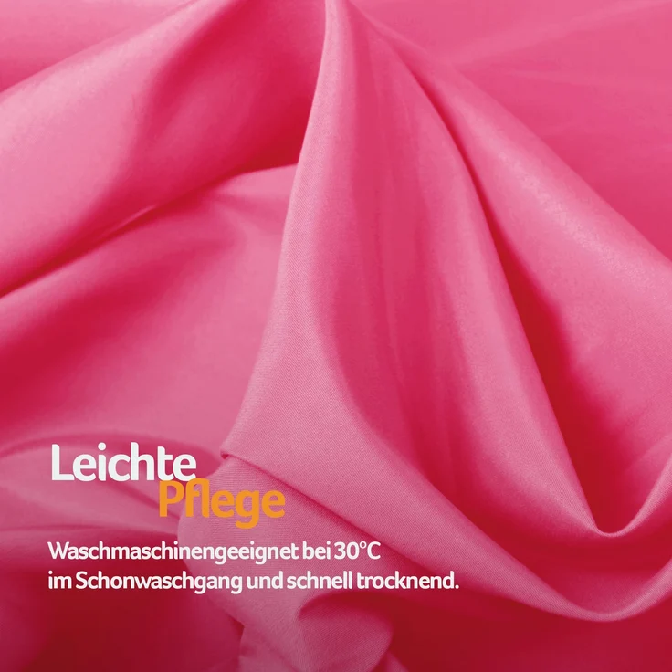 Bestlivings Blickdichte, Gardine mit Ösen, in vielen Größen und Farben Pink 140x145 cm – Bild 9