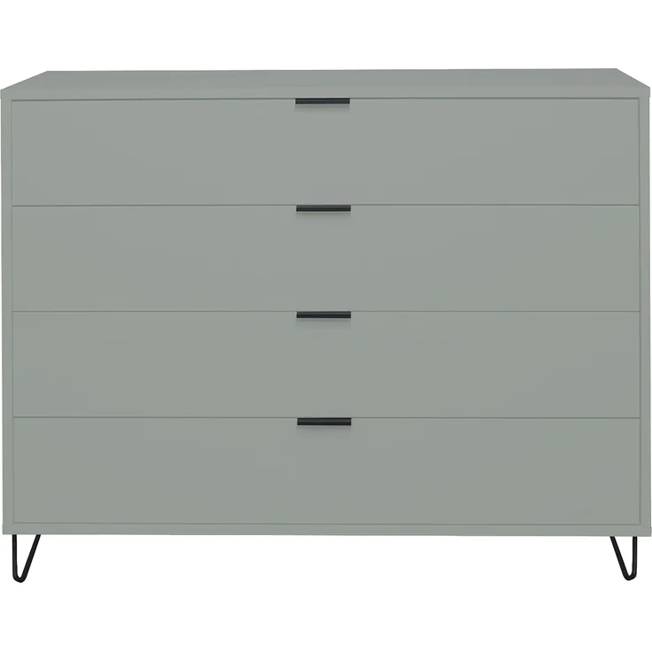Schubkastenkommode >Bonnie< in pine green matt lack - 119x101x45cm (BxHxT)
