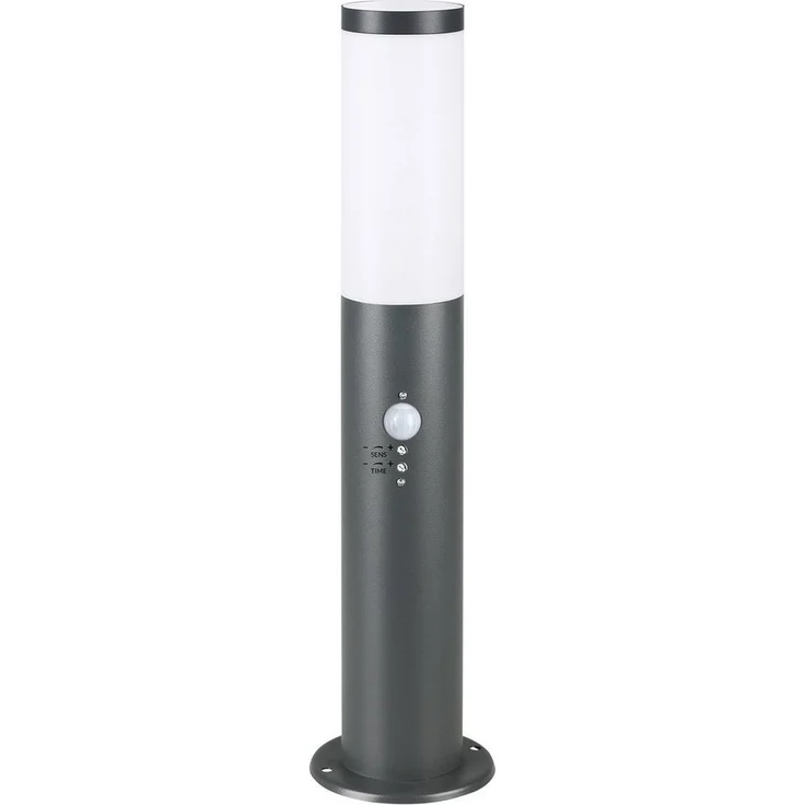 monzana Gartenleuchte, Außenleuchte mit Bewegungsmelder, Einstellbar Edelstahl 50cm IP44 Außenlampe Wegeleuchte Außen Anthrazit – Bild 5