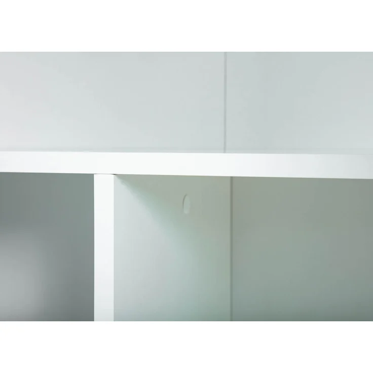 Inter Link Haushaltsschrank - Mehrzweckschrank 70 cm Breit - Schrank mit 2 Türen, 5 Fächern, Verstellbaren Einlegeböden - Besenschrank, Putzschrank, Allzweckschrank - 70 x 34 x 189 cm - Weiss – Bild 9